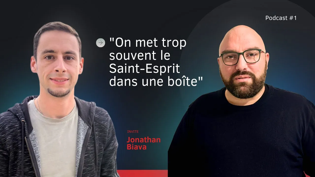 Jonathan Biava en interview podcast discutant de la relation avec le Saint-Esprit et comment sortir d'une foi routinière.